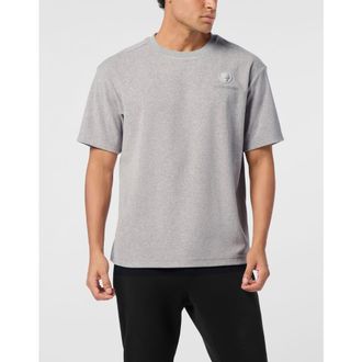 Plein Sport Sponge Cotton Round Neck T-Shirt Men in Light Grey at Nordstrom, Size Xxx-Large Eu