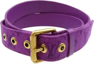 Louis Vuitton Pre-owned Belts, male, Purple, Size: ONE SIZE Pre-owned Fur belts
