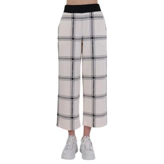 Karl Lagerfeld Broeken, Dames, Veelkleurig, M, Check Printed Trainingsbroeken