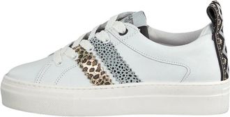 Develab Schoenen, Dames, Wit, 37 EU, Leer, 122 Low Platform Sneaker