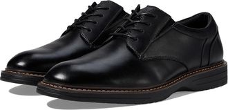 Nunn Bush Griff Plain Toe Oxford Lightweight and Comfortable for All Occasions Leather Lace Up Mens Lace-up Boots Black : 10.5 W (EE)