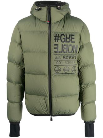 Moncler Piumino con cappuccio Adret - Verde