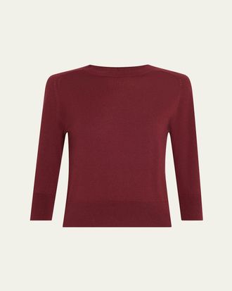 Loro Piana Girocollo Manica Neo Piuma Cashmere Sweater
