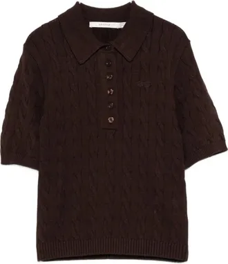 Gestuz Tops, Dames, Bruin, XS, Polyester, Thilla Polo Pullover