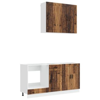 vidaXL Unidad De Cocina Porto 5 Uds. Madera Envejecida Vidaxl