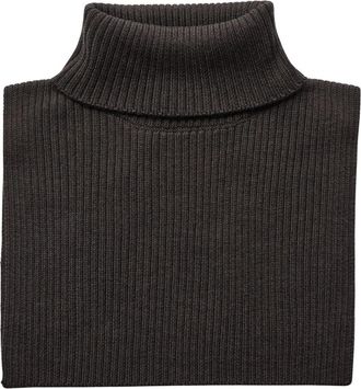 Mos Mosh MMEnata Kasjmier Gebreide Sjaal - Dames - Wintersjaals - Bruin - ONE Size - Kasjmier - Accessoires