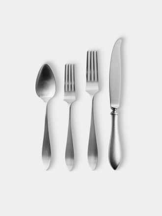 Pampaloni Due Sicilie Silver-Plated Dessert Cutlery (Set of 4 Pieces)