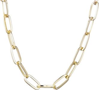 Adornia Adornia Plated Chunky Paperclip Necklace