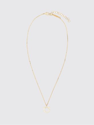Ferragamo Gancini Brass Choker Necklace with Set Crystals