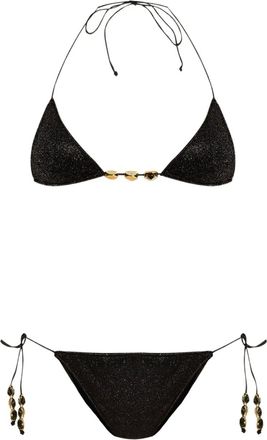 Oséree Bikini con glitter - Nero