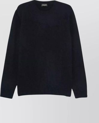 Roberto Collina crew neck sweater with ribbed cuffs and hem