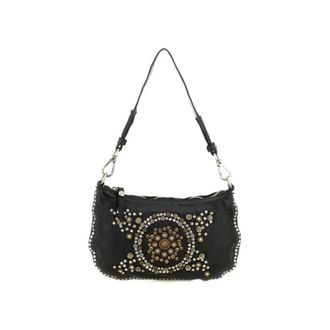 Campomaggi Shoulder Bags, female, Black, Size: ONE SIZE Monospalla Teresa
