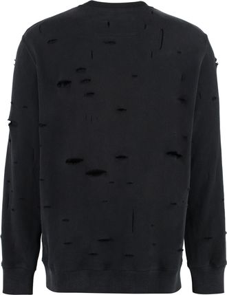 Givenchy Mens Cotton Crew-Neck Sweatshirt Black Sweatshirts Sweater