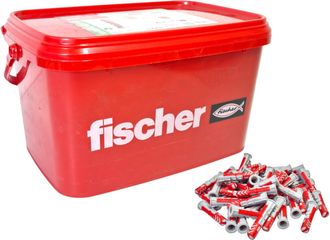 Fischer Tacos De Pl&aacute;stico Fischer Duopower 6 Mm 30 Mm Gris Claro