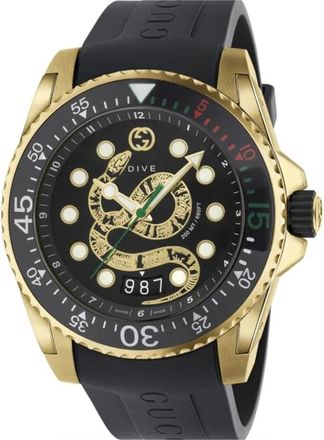 Gucci Duikhorloge - Heren - Horloges - Geel - ONE Size - Accessoires