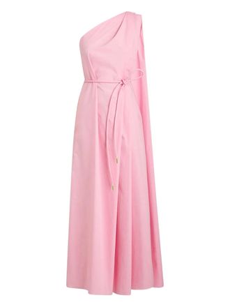 Scanlan Theodore Parachute one-shoulder midi dress - women - Cotton - 2 - Pink