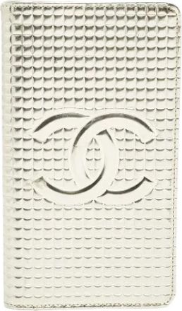 Chanel Pre-owned Wallets, female, Yellow, Size: ONE SIZE Pre-owned Quilted Metallic Wallet