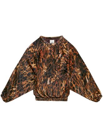 Isabel Marant Blouse met luipaardprint - Bruin