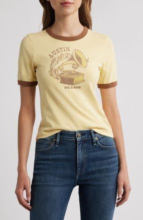 Rag & Bone Austin Ringer Graphic T-Shirt in Sunlight at Nordstrom Rack, Size X-Small
