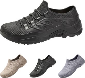 Generic Mens Mesh Shoes Slip On Breathable Trekking Shoes for Men Gym Jogging Sneakers Casual Walking Sneakers Anti Skid Loafers Trainers Slip On Running Shoe