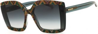 Missoni MIS 0186/S 0RGK 9O Grey Pattern Green/Grey Gradient