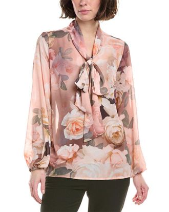 Tahari by ASL Tahari Asl Puff Sleeve Blouse