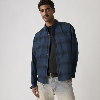 Levi's Zandt Boxy Shirt - Mens - XL - Blue
