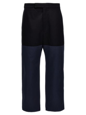 Thom Browne Blue Flat Front Pants