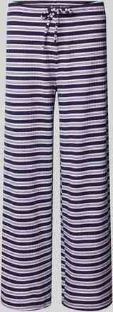 Gina Tricot Hose im Allover-Look mit Tunnelzug in Violett Melange, Gr&ouml;&szlig;e XL