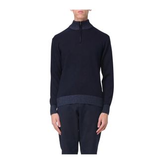 Paul & Shark Paul & Shark, Turtlenecks, male, Blue, Size: 2XL Blue Sweaters for Men