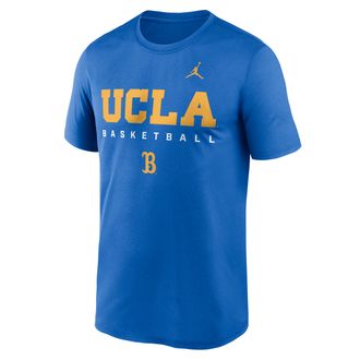 Nike Jordan Mens UCLA Courtside Basketball Legend Jordan Brand Dri-FIT College T-Shirt in Blue | 0JTI44UUCL-8TZ