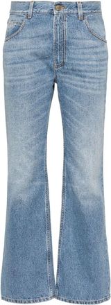 Chloé mid-waisted bootcut jeans - women - Cotton/Hemp - 25 - Blue