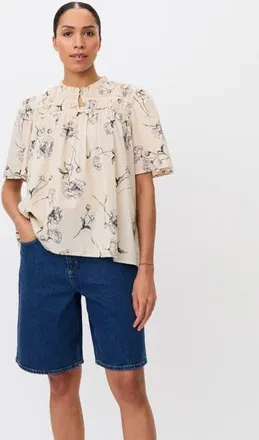 Masai Madanythra Keyhole Floral Blouse in Lavender at Nordstrom, Size X-Small
