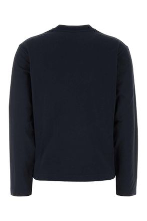 Jil Sander Womens Midnight Blue Cotton T-Shirt 402 Exterior Exterior: T-shirts And Polos