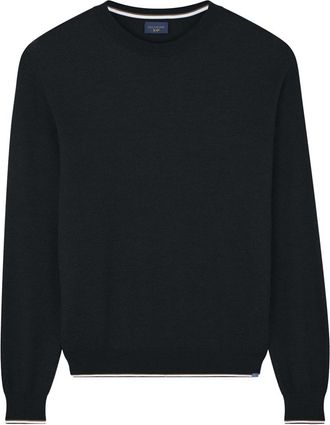 Paul & Shark Extra Soft Wool crewneck sweater, Man, Black, Size: XXL