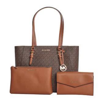 Michael Kors Womens Charlotte 3 in 1 Tote Bag 35F3GCFT9T Women - Brown Leather - One Size