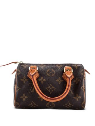 Louis Vuitton Speedy Mini HL Handbag Monogram Canvas satchel - Brown