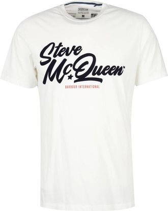 Barbour Murrey Graphic T-Shirt - Heren - T-shirts - Wit - L - Katoen - Tops