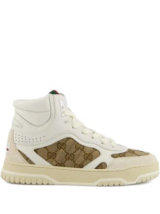 Gucci Re-Web sneakers - women - Rubber/Calf Leather/Calf Leather - 37 - White