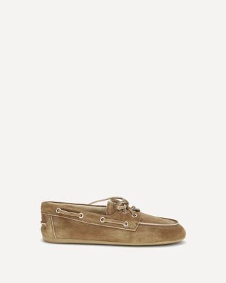 Miu Miu Delav&eacute; suede unlined Loafers Female 38.5