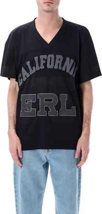 ERL Breathable Mesh Tee with V-Neck and Dropped Shoulders