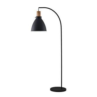 Lindby L&aacute;mpara De Pie trebale En Negro Metal - Lindby