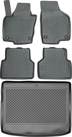OEM Set Di Tappetini Per Auto E Tappetino Per Bagagliaio Per Volkswagen Tiguan I Suv Dal 2007 Al 2016