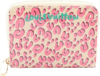 Louis Vuitton Beige Blanc Corail Green Pink Vernis Leather Coin Purse/Coin Case (Pre-Owned)