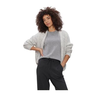Knit-ted Truien & Vesten, Dames, Grijs, XS, Wol, Becky Cardigan
