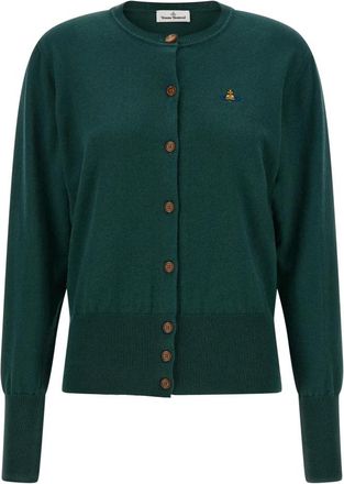 Vivienne Westwood Bea Cardigan - Dames - Vesten - Groen - S - Katoen - Truien & Vesten