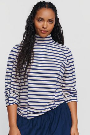 Pilcro Seamed Turtleneck Top
