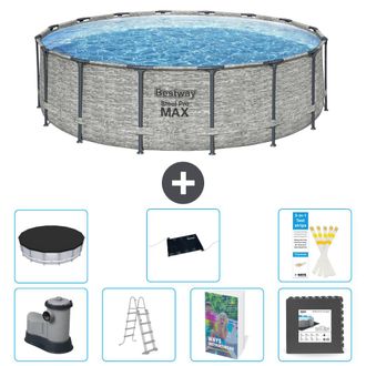 Bestway Piscina Bestway Steel Pro Max Redonda - 488x122 Cm - 8-piezas S543
