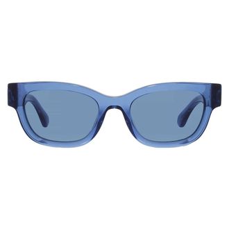 Ferragamo Blue Square Ladies Sunglasses SF2067S 432 52