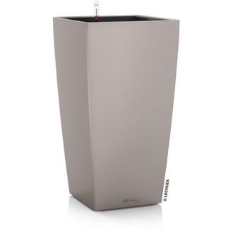 Lechuza Maceta Autorriego Lechuza Cubico Color 40 Kit Completo Marr&oacute;n Arena